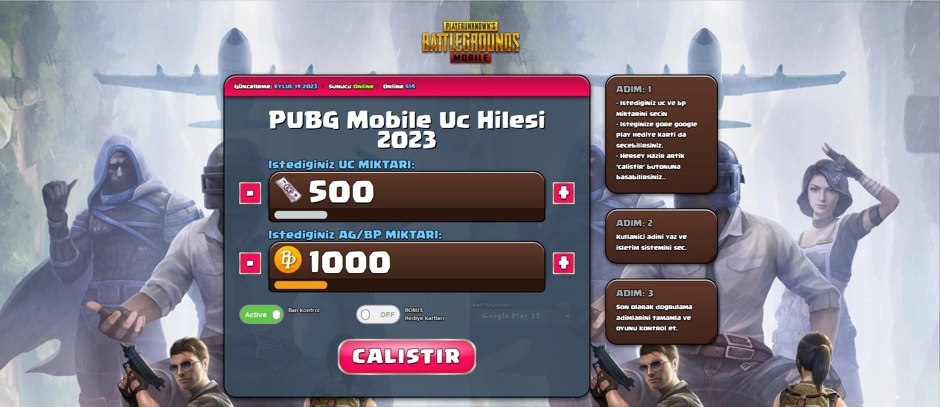 pubg mobile uc hilesi